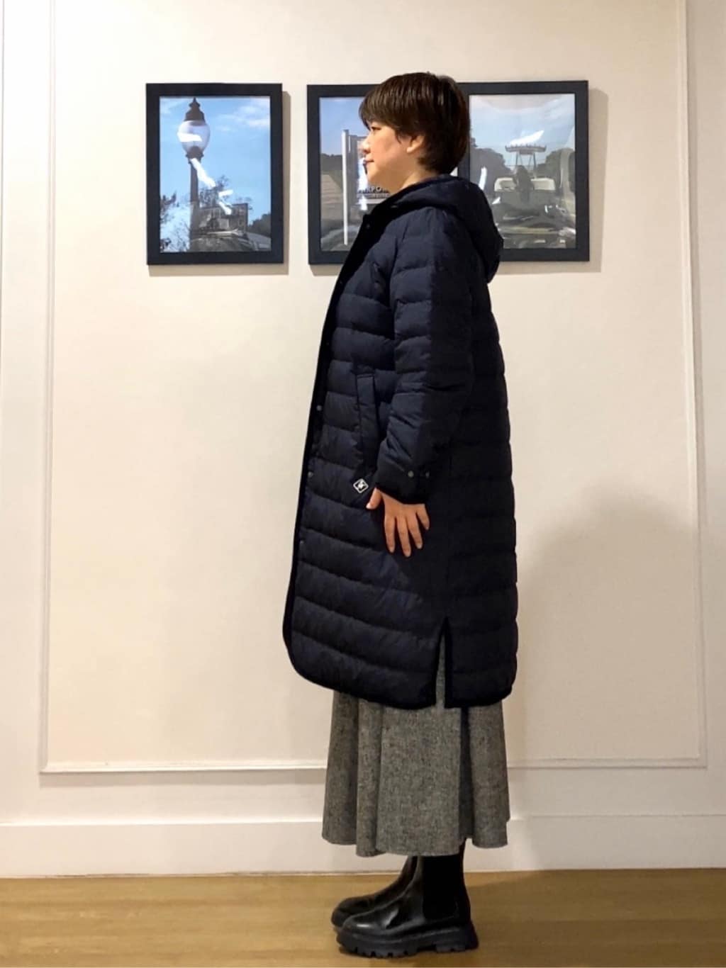 Hiroさんの「Dessin｜【撥水・2WAY】ミュラーダウンコートロング丈」を使ったコーディネート