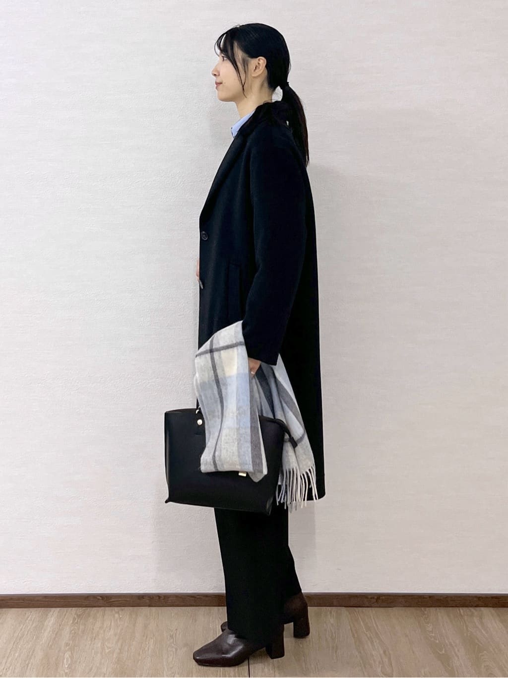 sachikoさんの「OPAQUE.CLIP｜ポケット刺繍レギュラーカラーシャツ【洗濯機OK】」を使ったコーディネート
