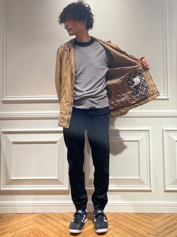 橋本さんの「DRESSTERIOR｜LIMONTA スーパーライト パデッドパーカー」を使ったコーディネート