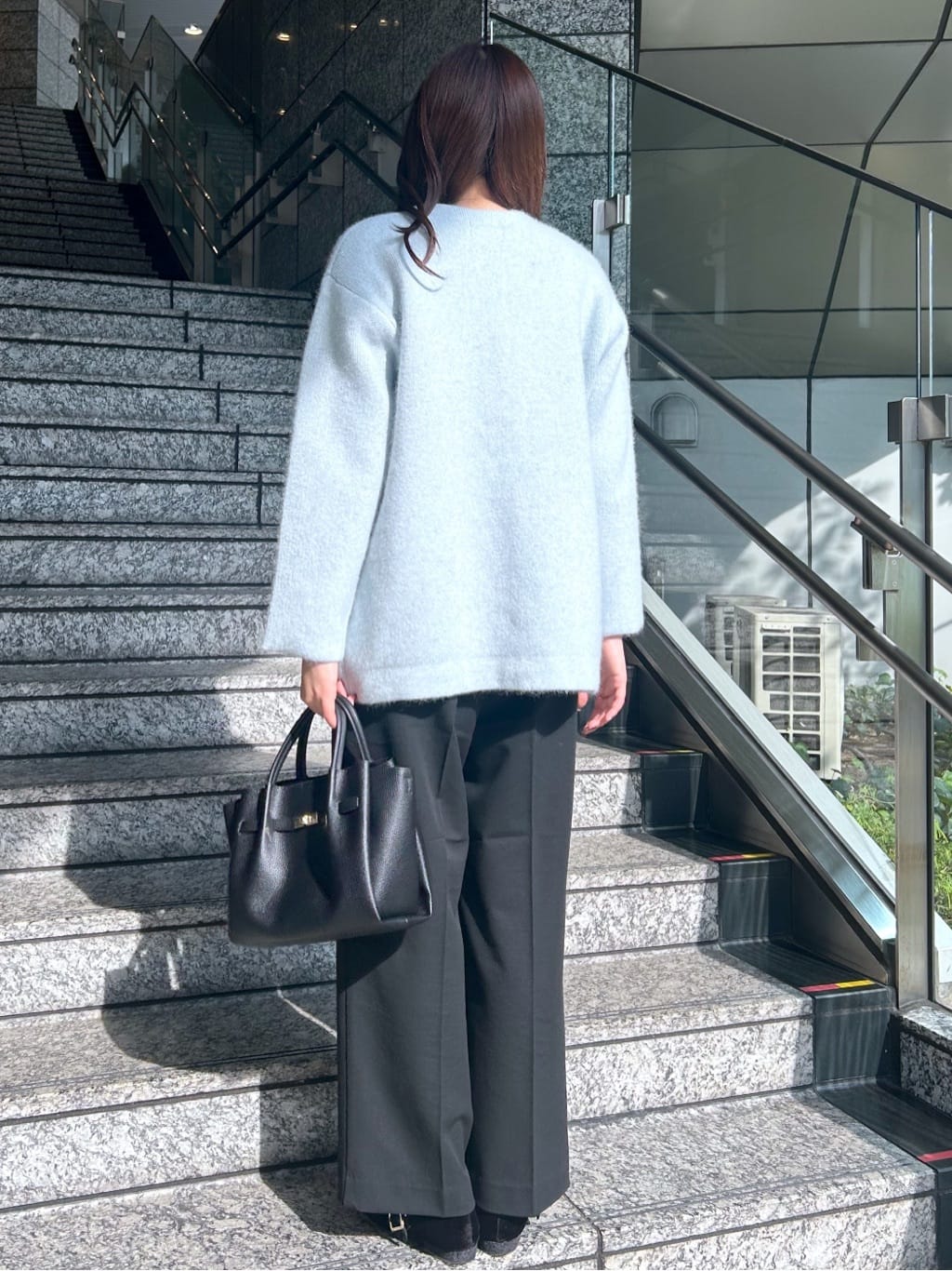 Risaさんの「OPAQUE.CLIP｜ボートネックニット／エクストラファインメリノウール【THEシリーズ／洗濯機OK】」を使ったコーディネート