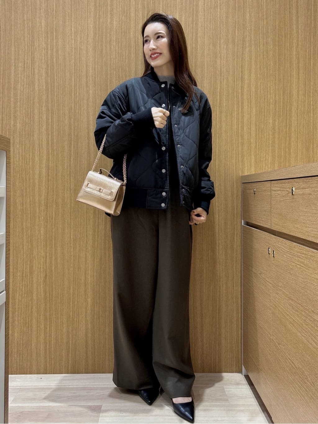 maiさんの「OPAQUE.CLIP｜《リバーシブル》キルティングブルゾン」を使ったコーディネート