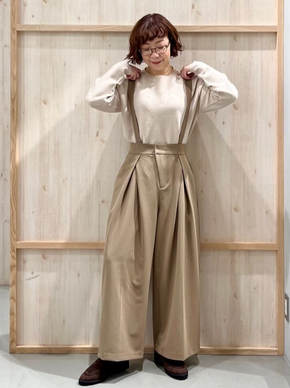 nakoさんの「THE SHOP TK｜【S-XLサイズ/選べる7色】どこから見ても美しい ガーターニット/毛玉になりにくい/洗濯機OK」を使ったコーディネート