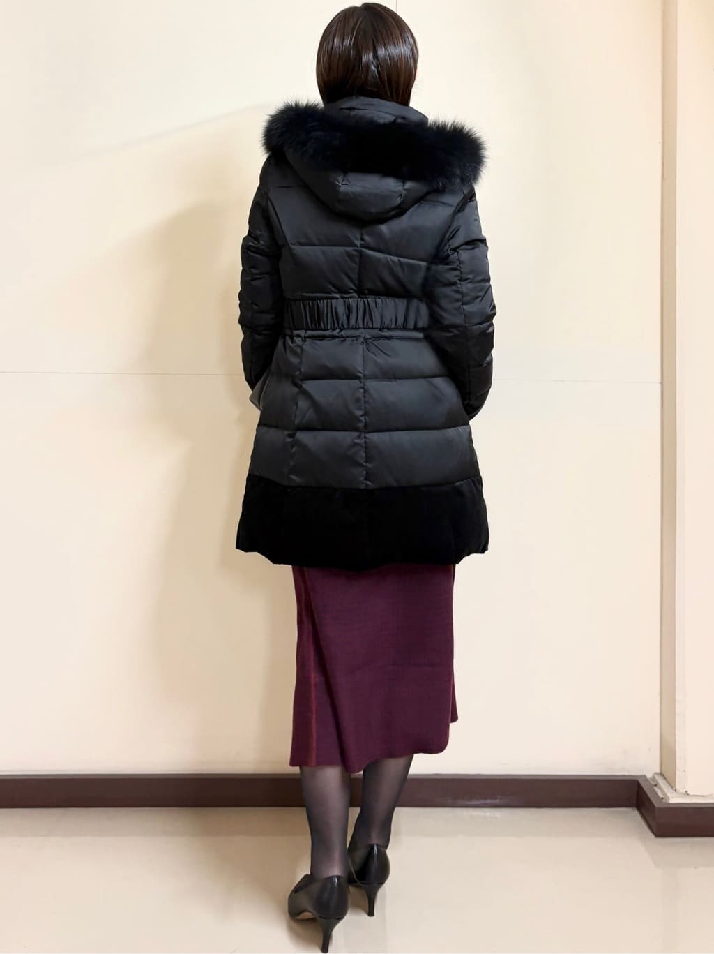 Takahashiさんの「COUP DE CHANCE｜【ミディ丈】ベルト付ダウンコート」を使ったコーディネート