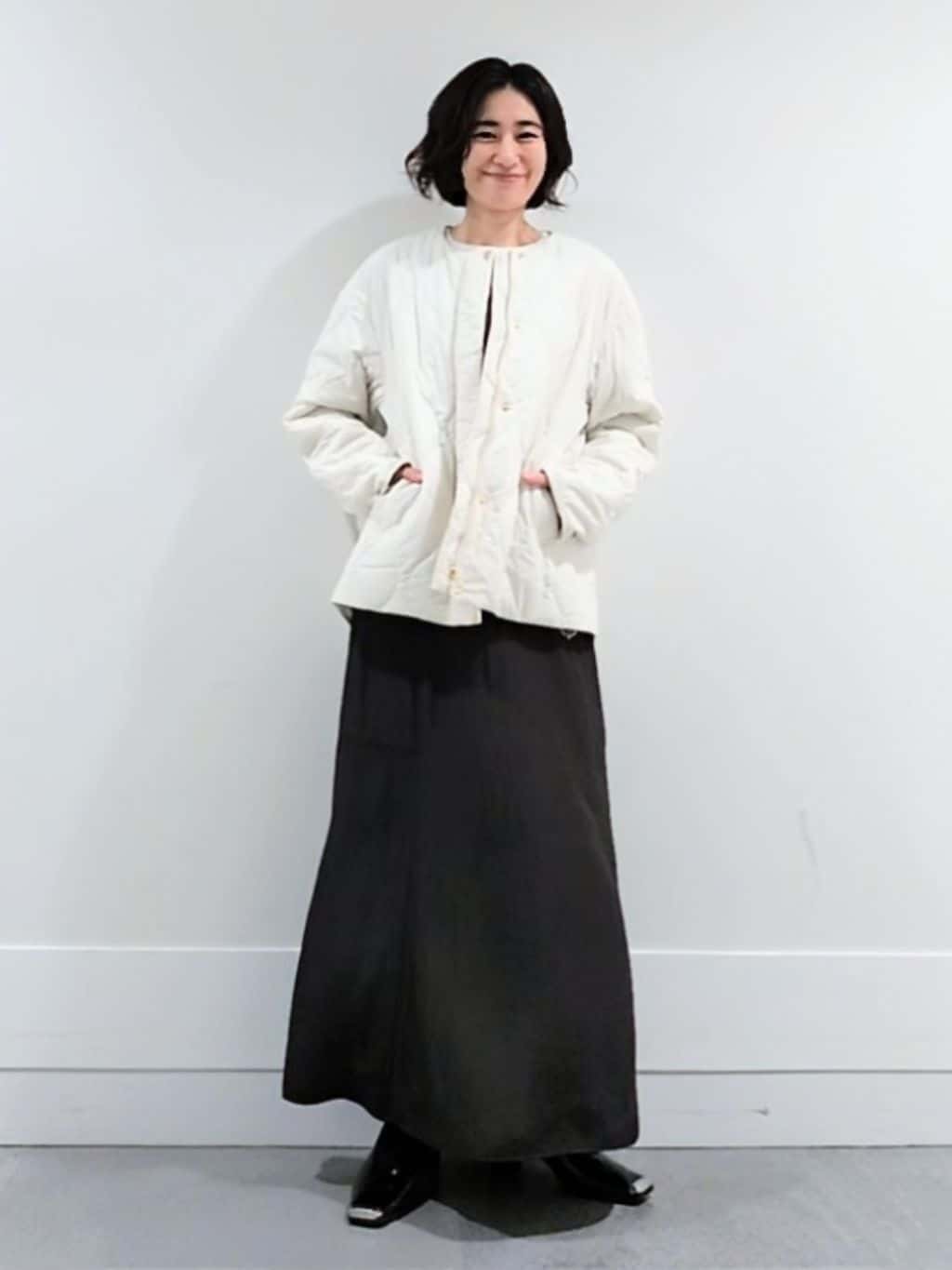 ミズタさんの「UNTITLED｜【アンサンブル可/洗える】ウールミラノリブニット」を使ったコーディネート