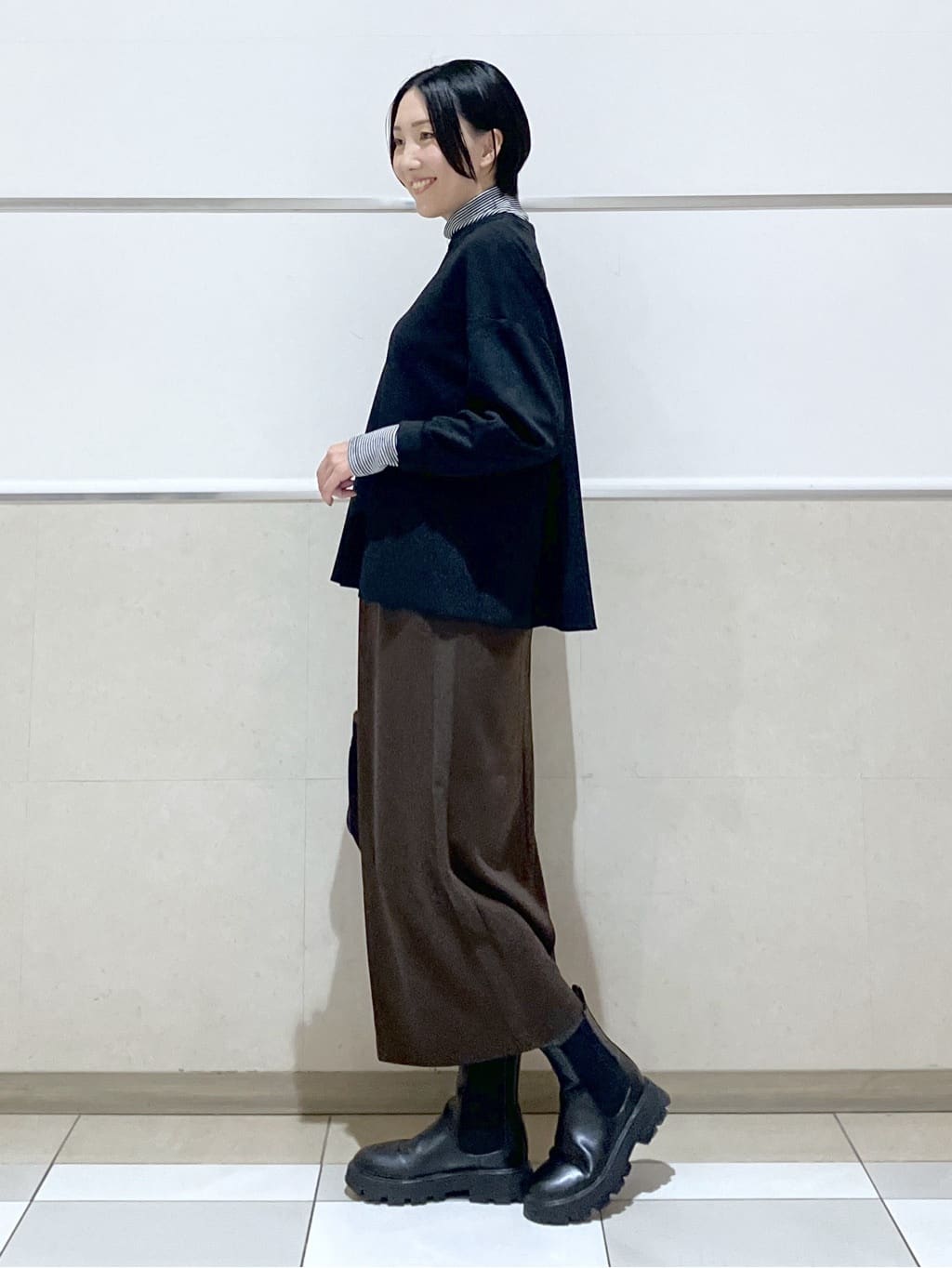 eriko さんの「Dessin｜【撥水・2WAY】ミュラーダウンコートミドル丈」を使ったコーディネート