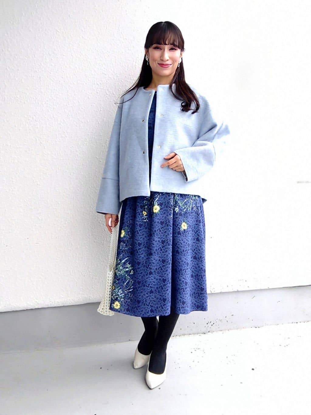 keinaさんの「SunaUna｜【ショート丈】ノーカラーライトアウター」を使ったコーディネート