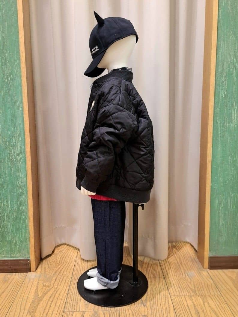 haruさんの「SHOO･LA･RUE｜【100-150cm/リンク可】シンプルだから使いやすい カラーニット」を使ったコーディネート