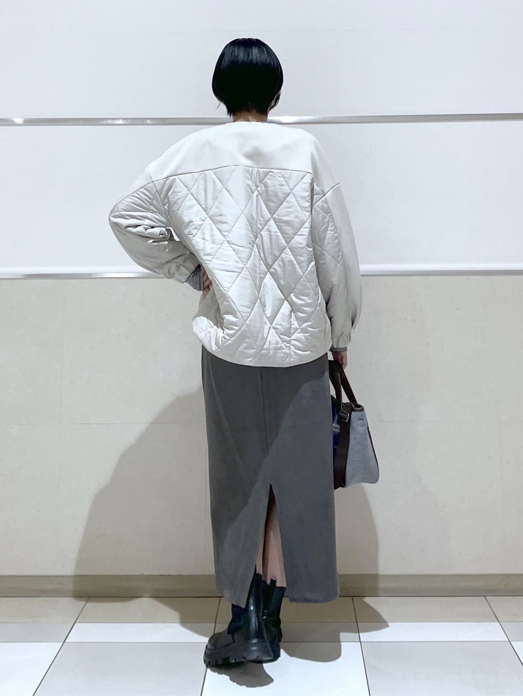 eriko さんの「Dessin｜ダンボールジップブルゾン」を使ったコーディネート