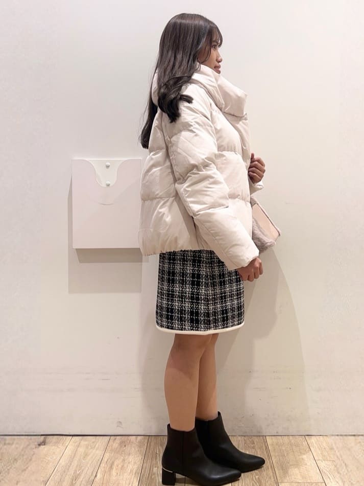 Ririさんの「index｜KAWADAダウンショートコート【撥水／洗濯機OK／静電気防止裏地】《XS～LL》」を使ったコーディネート