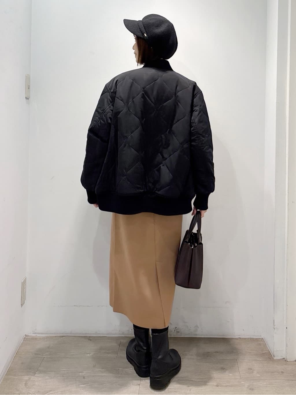 ぶまりんさんの「OPAQUE.CLIP｜マルチボーダーポロニット【洗濯機OK】」を使ったコーディネート