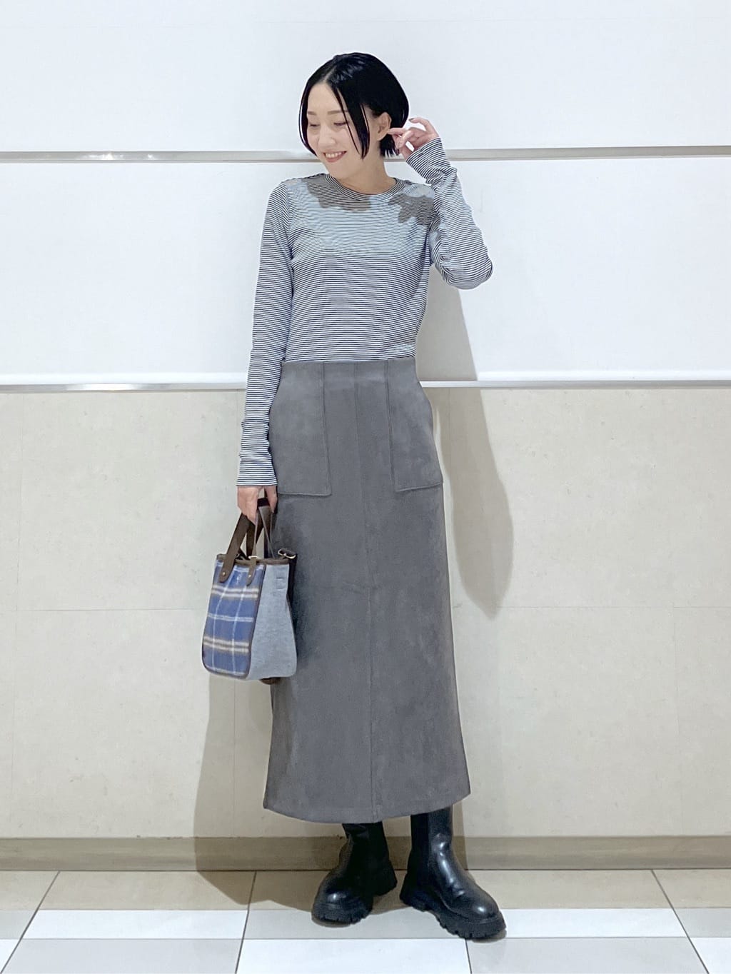 eriko さんの「Dessin｜ダンボールジップブルゾン」を使ったコーディネート
