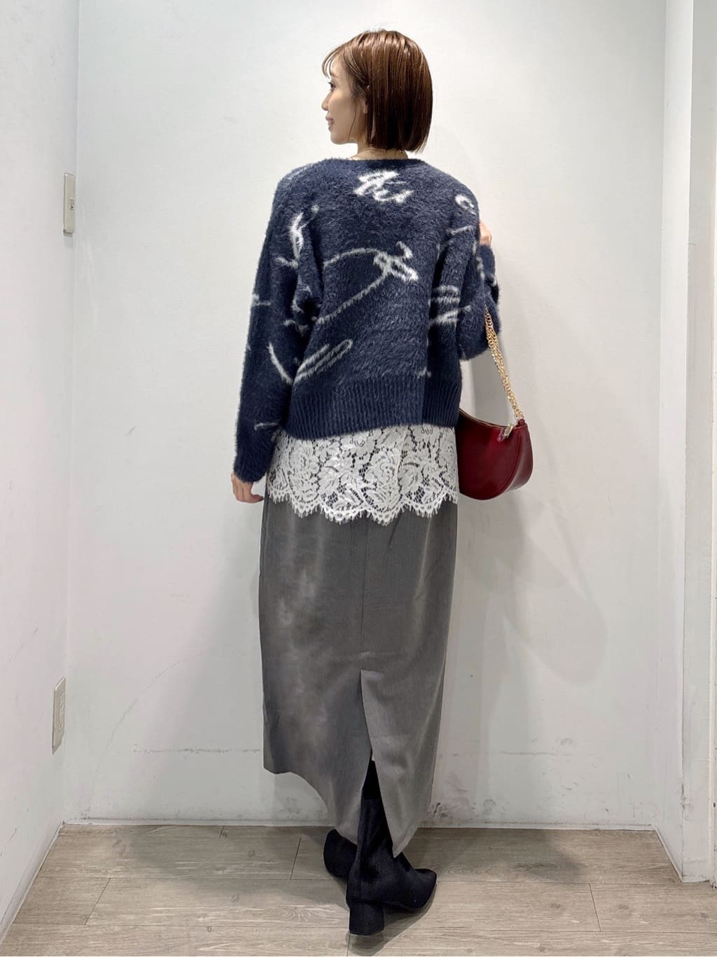 ぶまりんさんの「OPAQUE.CLIP｜アート柄シャギーニット【洗濯機OK】」を使ったコーディネート