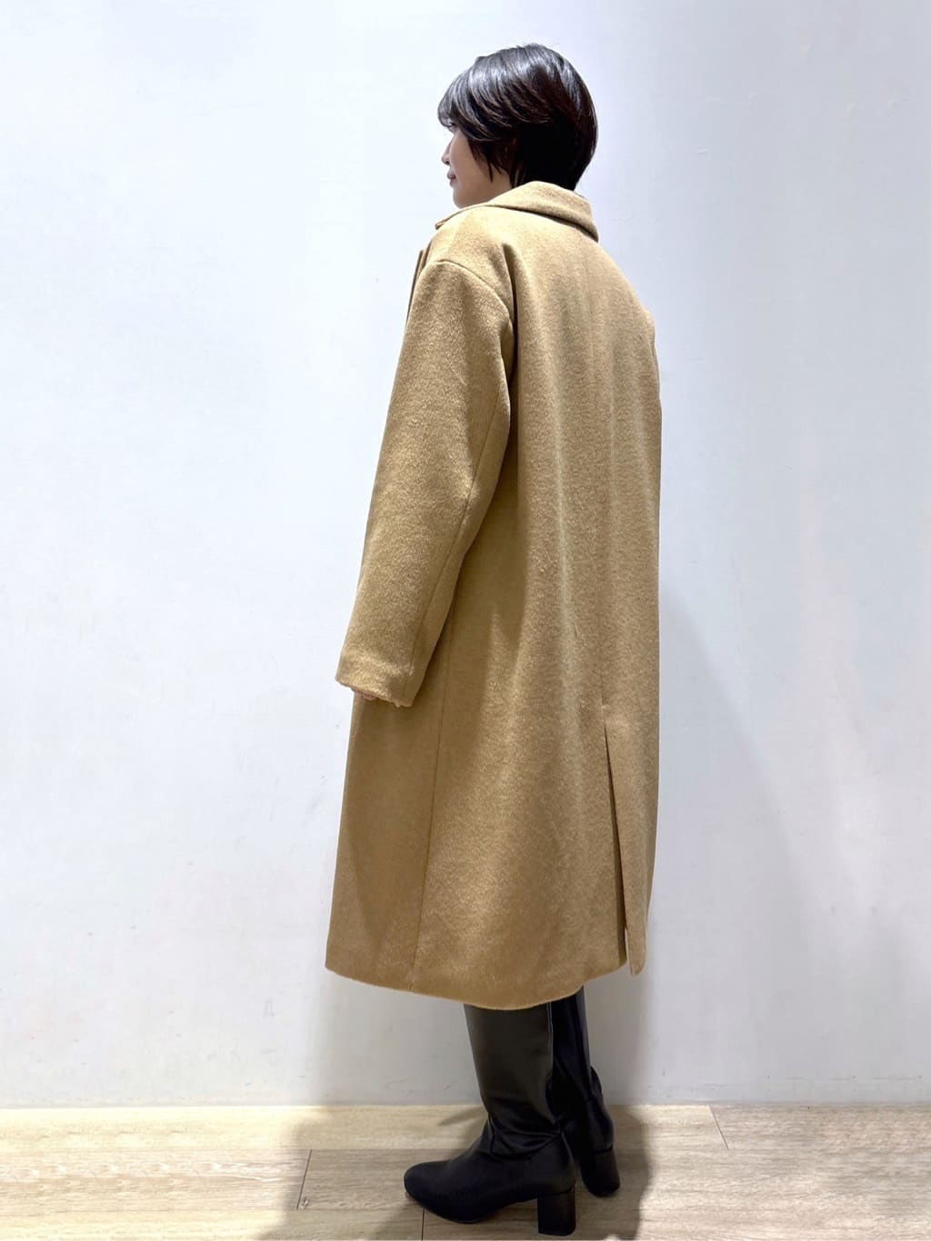 mizukiさんの「index｜カシミヤブレンドウールチェスターコート」を使ったコーディネート