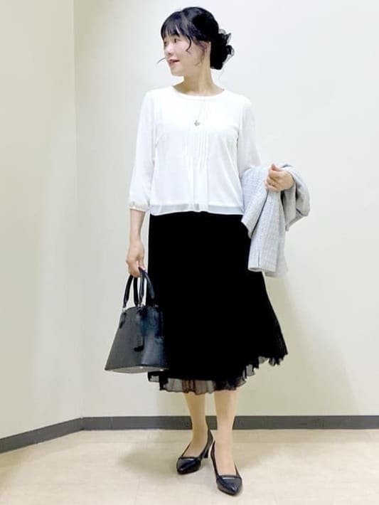  beni_gingerさんの「Reflect｜【SS-4Lサイズ】ピンタック&times;スカラレースブラウス」を使ったコーディネート
