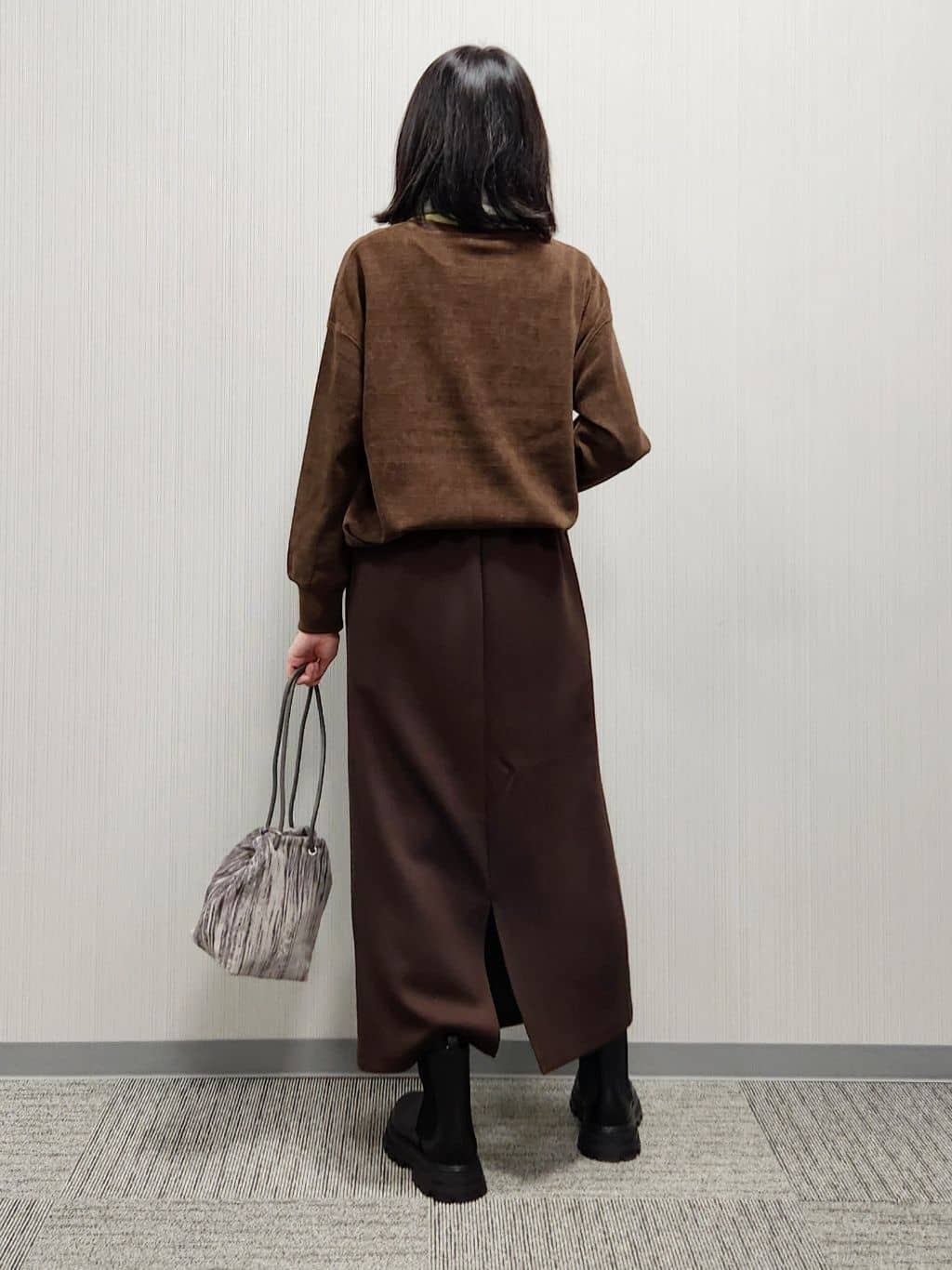 naraさんの「Dessin｜【洗える】ベロアサーマルカットソー」を使ったコーディネート