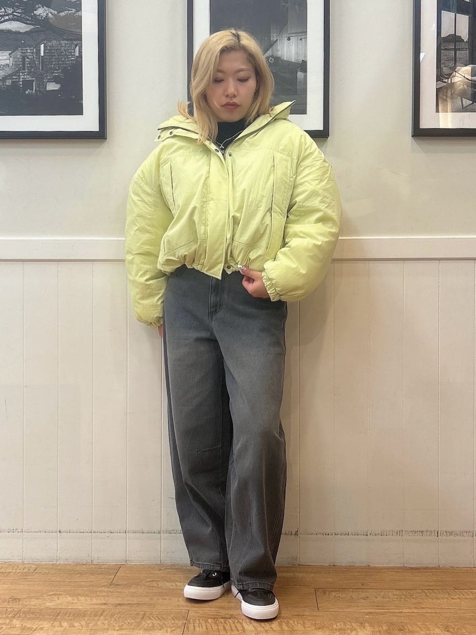 あんこさんの「SHOO･LA･RUE｜【撥水/あったか】たっぷり着られる 中綿モンスターショートコート」を使ったコーディネート