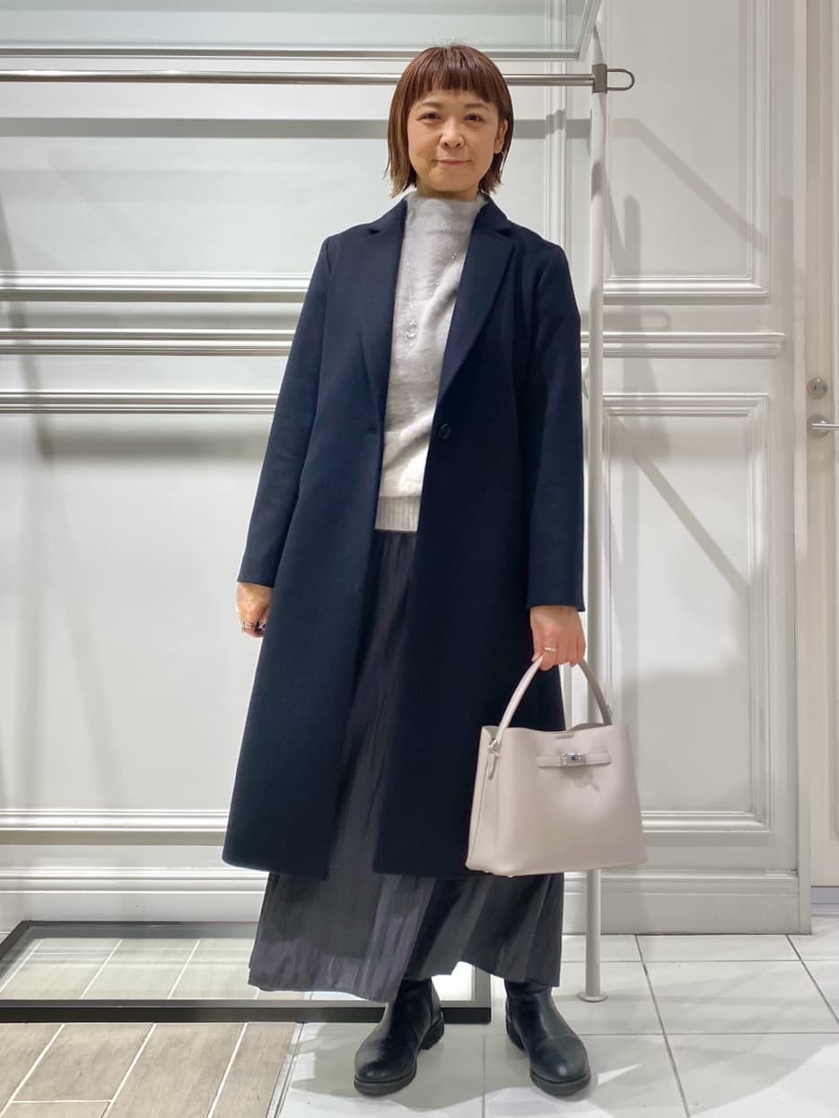 AKKOさんの「UNTITLED｜【大人な品格/ふわふわニット】フォックスカシミヤ コクーンニット」を使ったコーディネート
