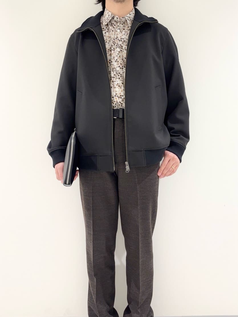 及川さんの「TAKEO KIKUCHI｜【JUST ONE LAYER】ダウンファブリック ジップアップ リブ ブルゾン」を使ったコーディネート