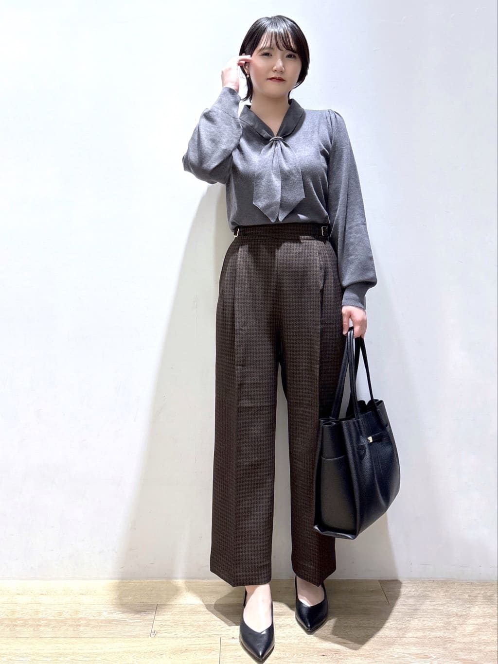 mizukiさんの「index｜KAWADAダウンドロストミドルコート【撥水／洗濯機OK／2WAY／静電気防止裏地】《XS～3L》」を使ったコーディネート