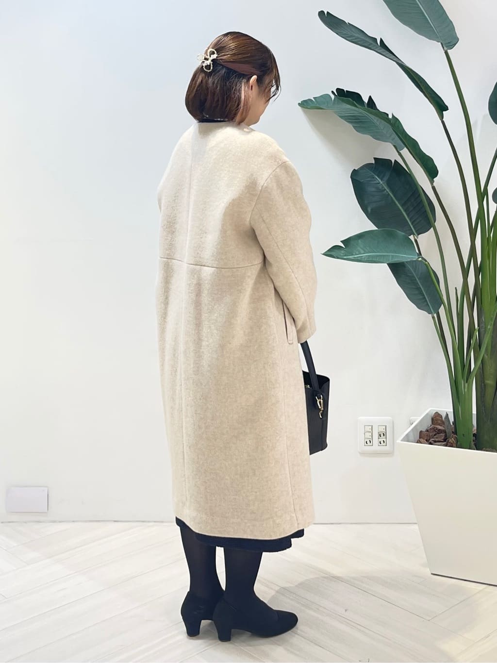 Tomoさんの「UNTITLED｜【軽量／ウール混】ライトフォルム ロングコート」を使ったコーディネート