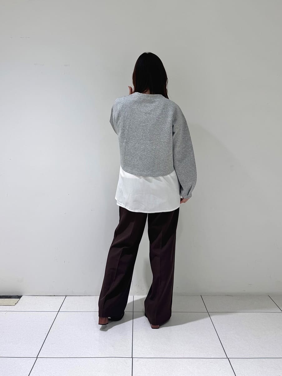 そんさんの「INDIVI｜Comfy SET UP｜イージーストレートワイドパンツ【セットアップ対応／通勤/カセット服】」を使ったコーディネート