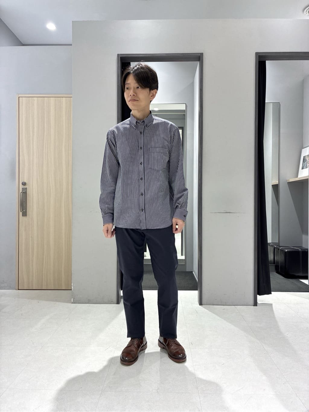 わいずみさんの「TAKEO KIKUCHI｜【None Of Stress】ストレッチ ダウンブルゾン」を使ったコーディネート