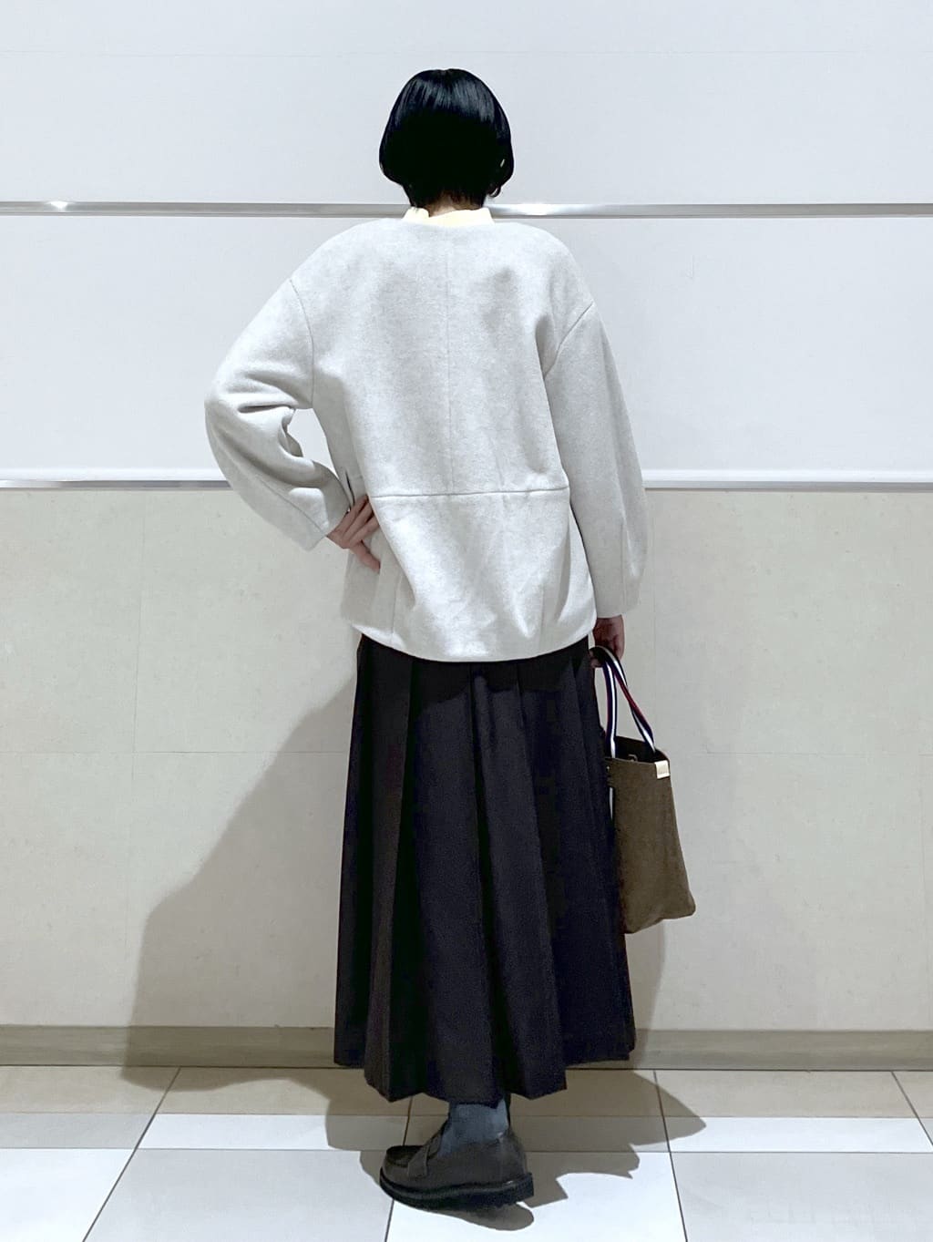 eriko さんの「Dessin｜【洗える】ハイネックベロアモールニット」を使ったコーディネート