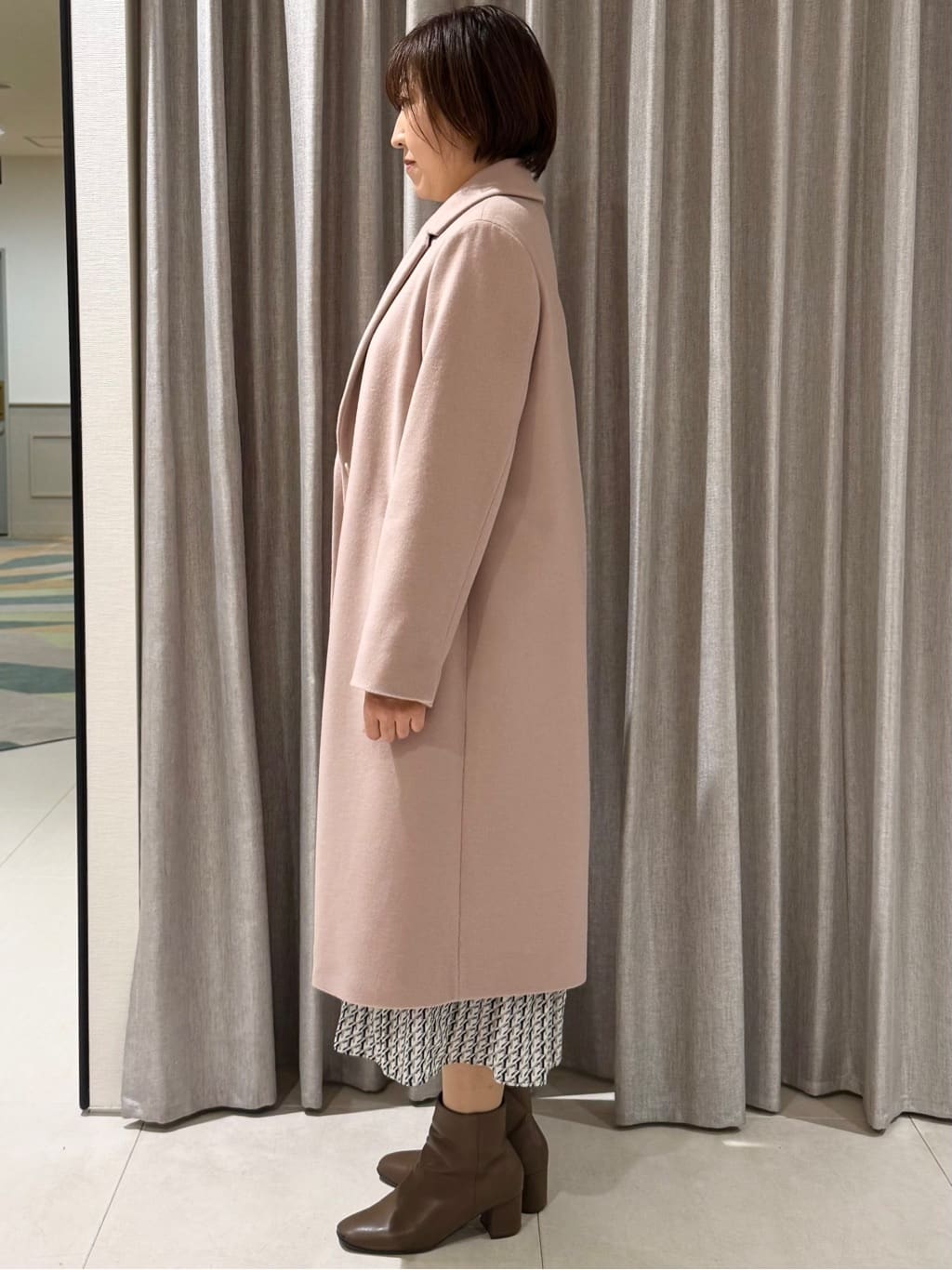 Satさんの「COUP DE CHANCE｜【日本製】チェスター風コート」を使ったコーディネート