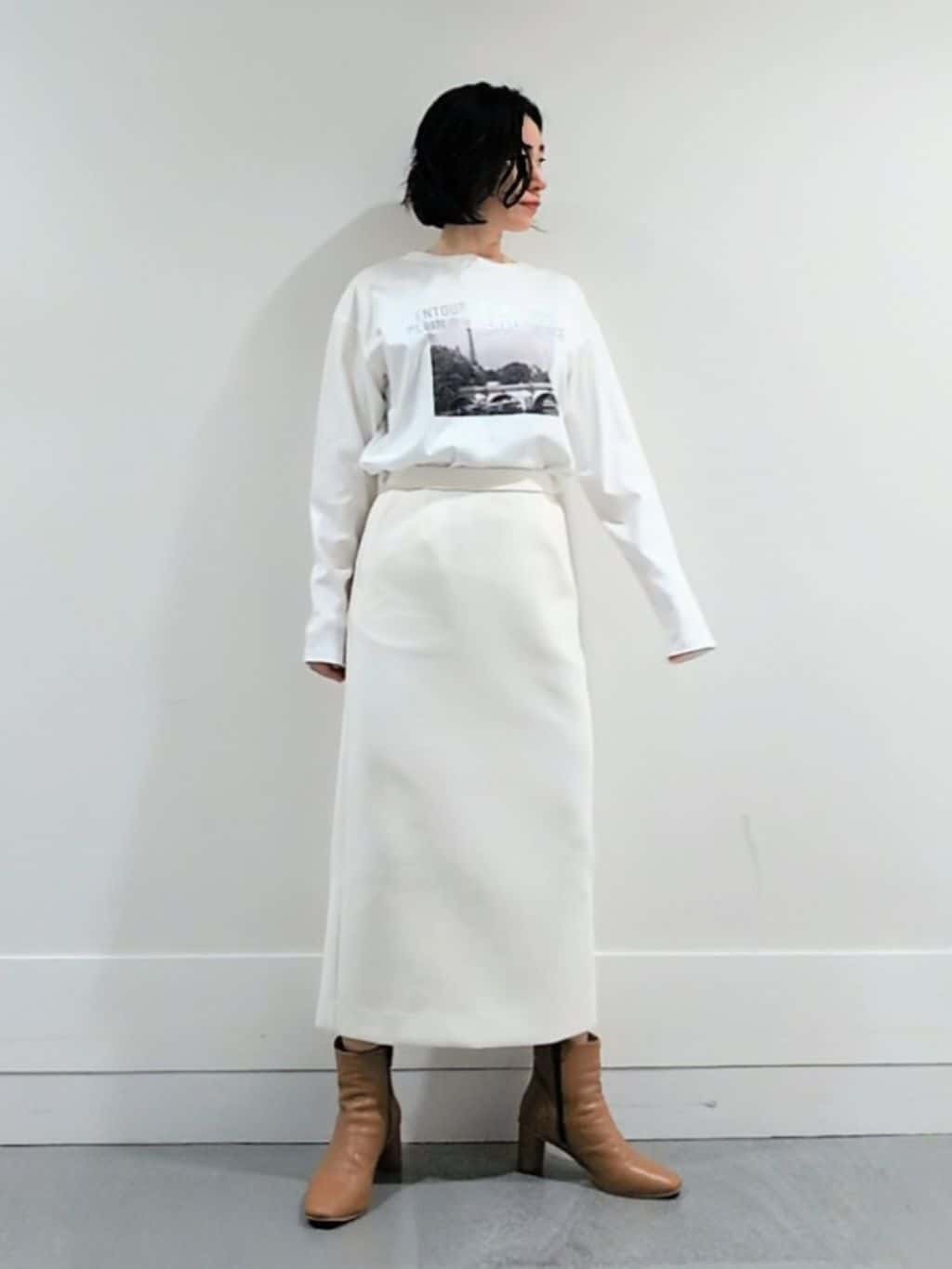 ミズタさんの「UNTITLED｜【ゆったり】アルパカ混シャギー カーディガン」を使ったコーディネート