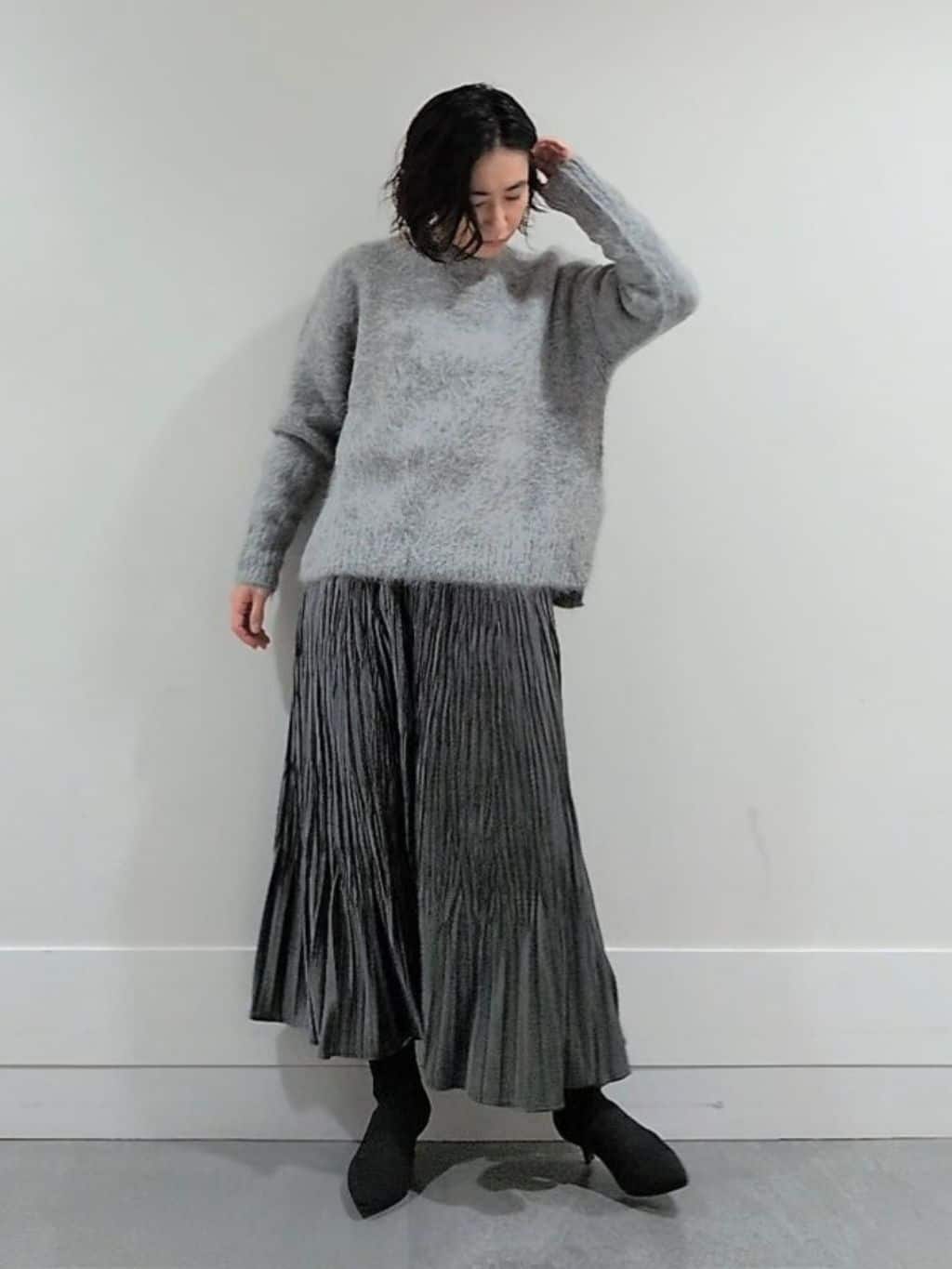 ミズタさんの「UNTITLED｜【ゆったり】アルパカ混シャギーニット」を使ったコーディネート