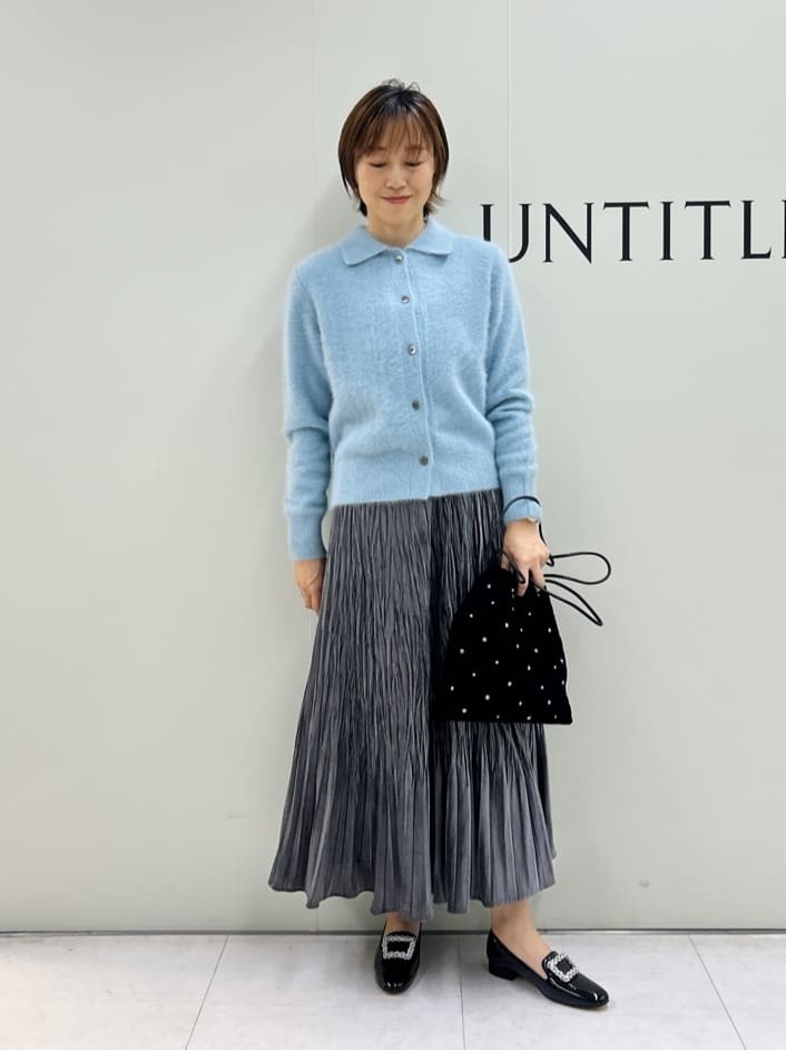 Mikiさんの「UNTITLED｜【エレガント／ミディアウター】ミックスヘリンボンコート」を使ったコーディネート