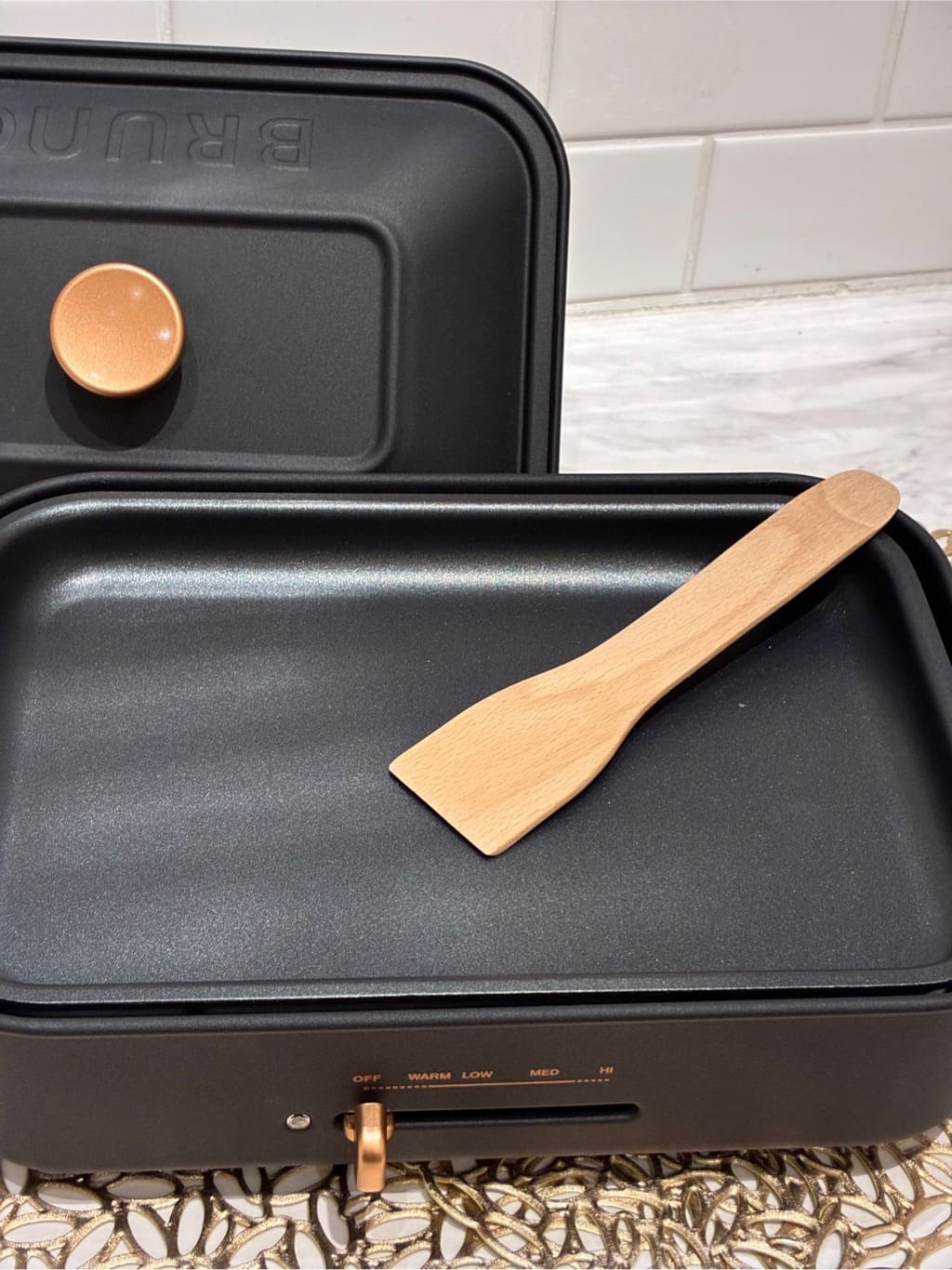 もかさんの「212 KITCHEN STORE｜コンパクトホットプレート用 セラミックコート鍋 CBK ＜BRUNO ブルーノ＞」を使ったコーディネート