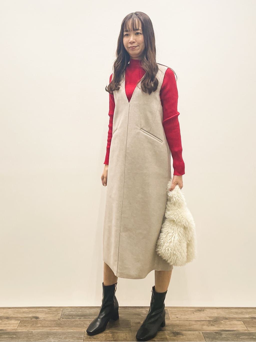 Aikoさんの「OPAQUE.CLIP｜ハイネックリブニット【洗濯機OK】」を使ったコーディネート
