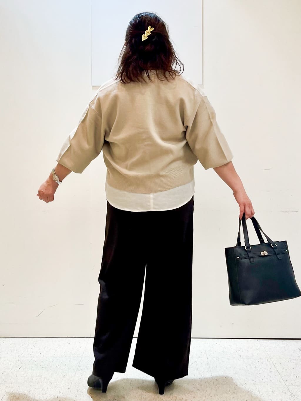 kimmyさんの「Reflect｜【すっきりシルエット】ワイドクロップドパンツ」を使ったコーディネート