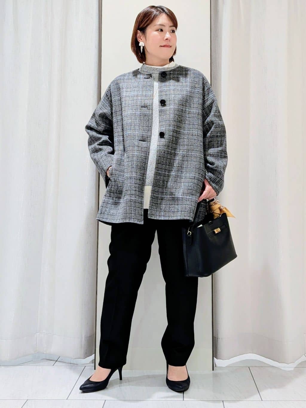 Onumaさんの「UNTITLED｜【重ね着もおすすめ/洗える】ウールカシミヤ クルーネックニット」を使ったコーディネート