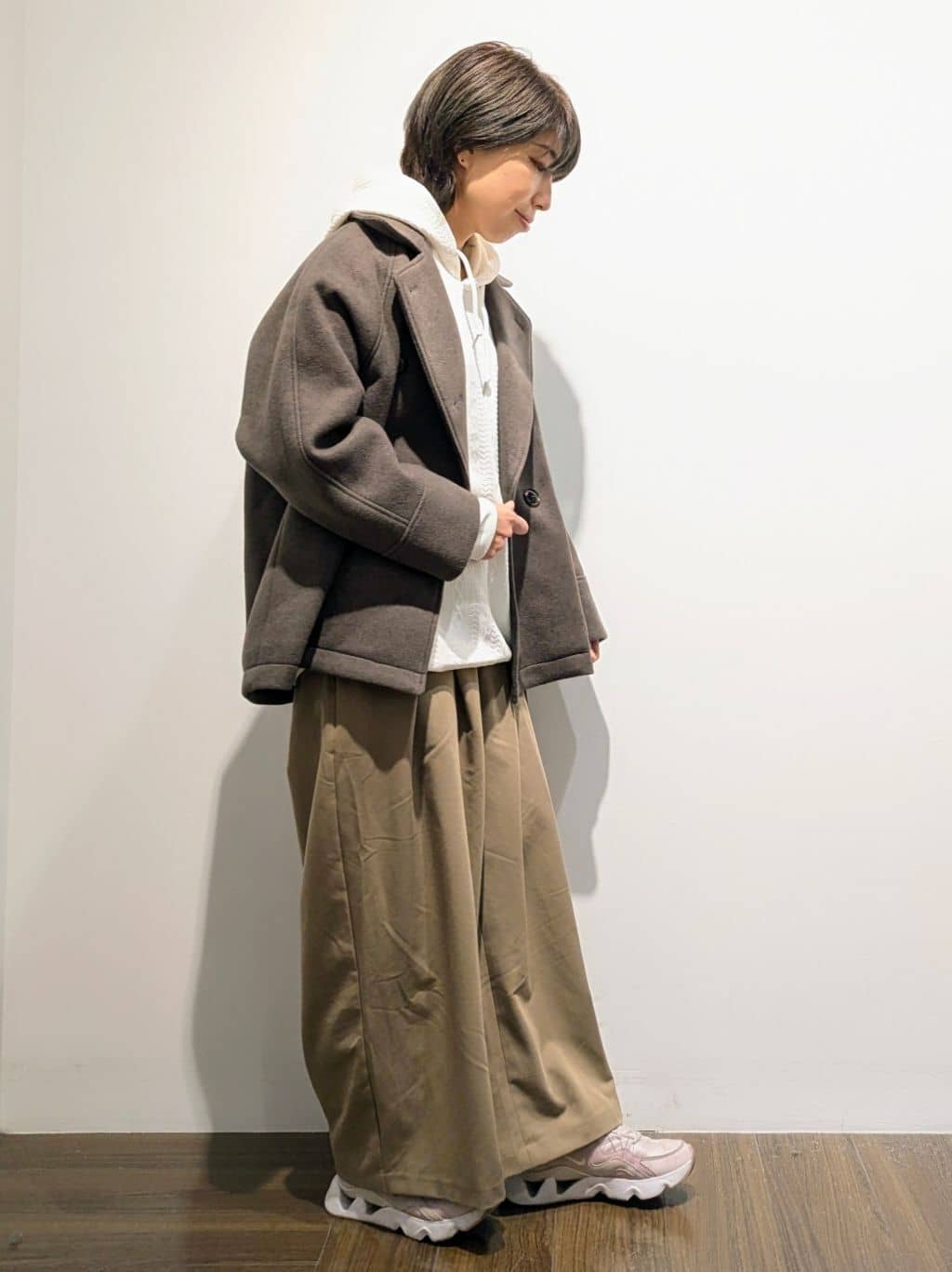 4410さんの「THE SHOP TK｜フクレキルトパーカ 【洗濯機OK】」を使ったコーディネート