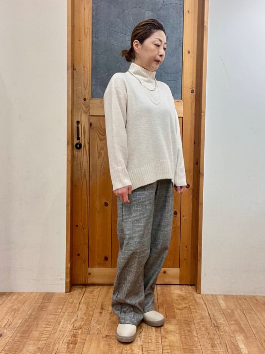 ゆみさんの「SHOO･LA･RUE｜ラメ入り生地ショルダーバッグ」を使ったコーディネート