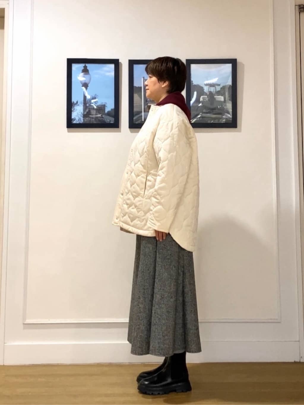 Hiroさんの「Dessin｜【洗える／体型カバー】ちょうどいいニットパーカ」を使ったコーディネート