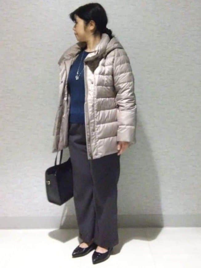 sakoさんの「Reflect｜【ウエスト総ゴム／セットアップ可】フルレングスストレートパンツ」を使ったコーディネート