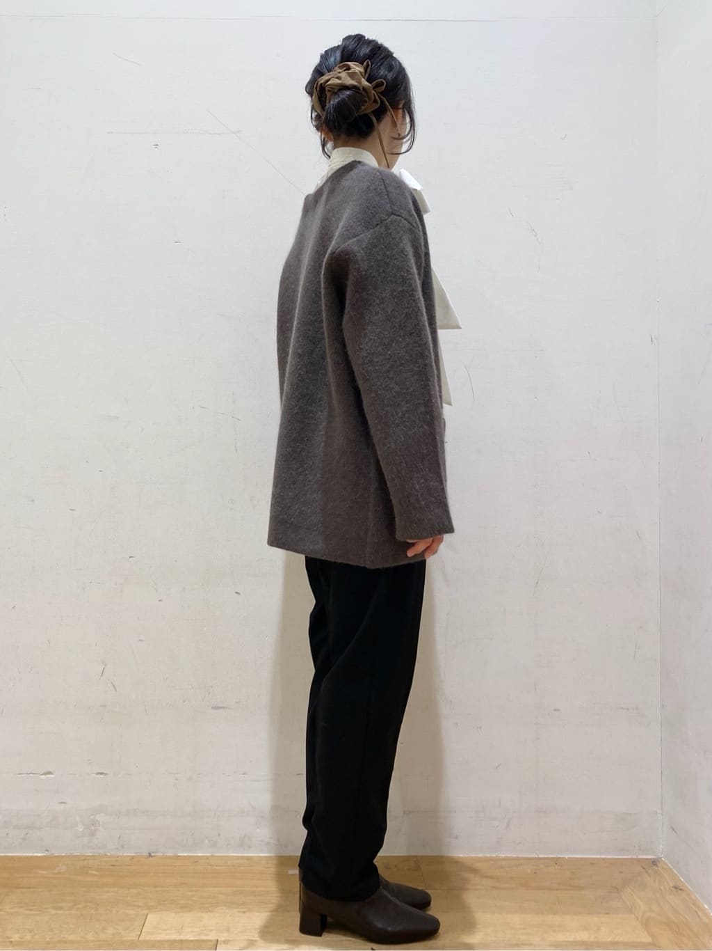 みなみさんの「OPAQUE.CLIP｜ウォームタッチ テーパードパンツ【洗濯機洗OK／ストレッチ】」を使ったコーディネート