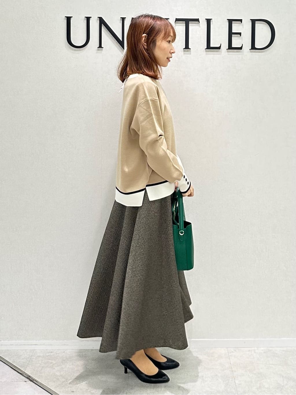 Miwaさんの「UNTITLED｜【アンサンブル可/ジャケット風】ウールミラノリブカーディガン」を使ったコーディネート
