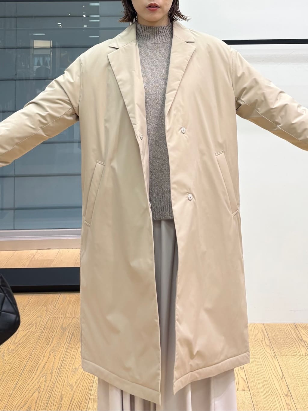 asamiさんの「INDIVI｜【冬ニット人気NO．1！／カシミヤ混】ミドルゲージハイネックニット」を使ったコーディネート