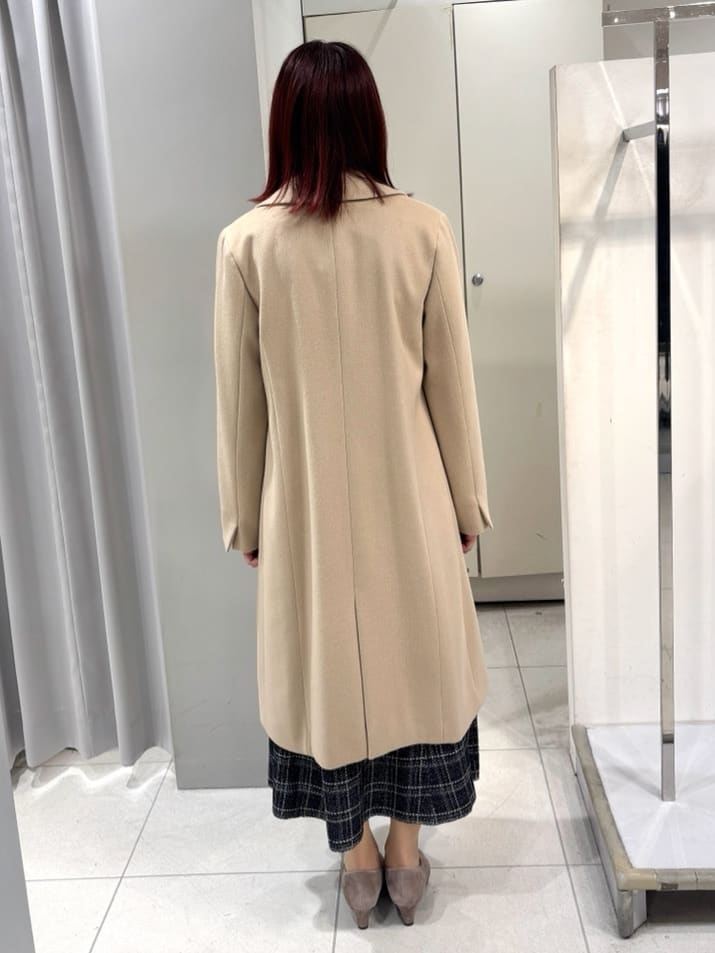 yuiさんの「Reflect｜【コートインでもすっきり◎】チェック柄ニットドッキングワンピース」を使ったコーディネート