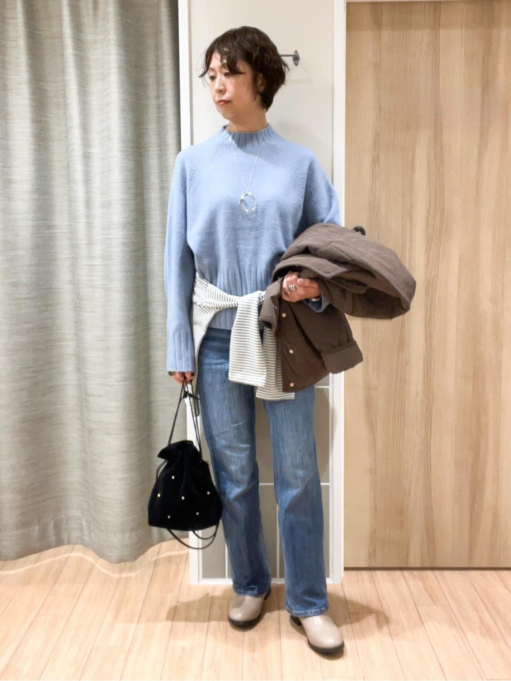 ヨッコさんの「grove｜【2WAY・リバーシブル】大人が着たい上品コーデュロイジャケット」を使ったコーディネート