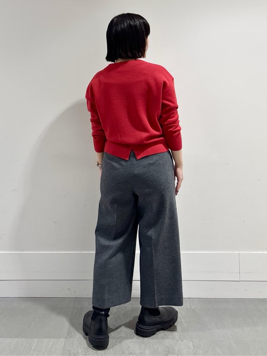モエカさんの「UNTITLED｜【洗える】モックネックミラノリブニット」を使ったコーディネート