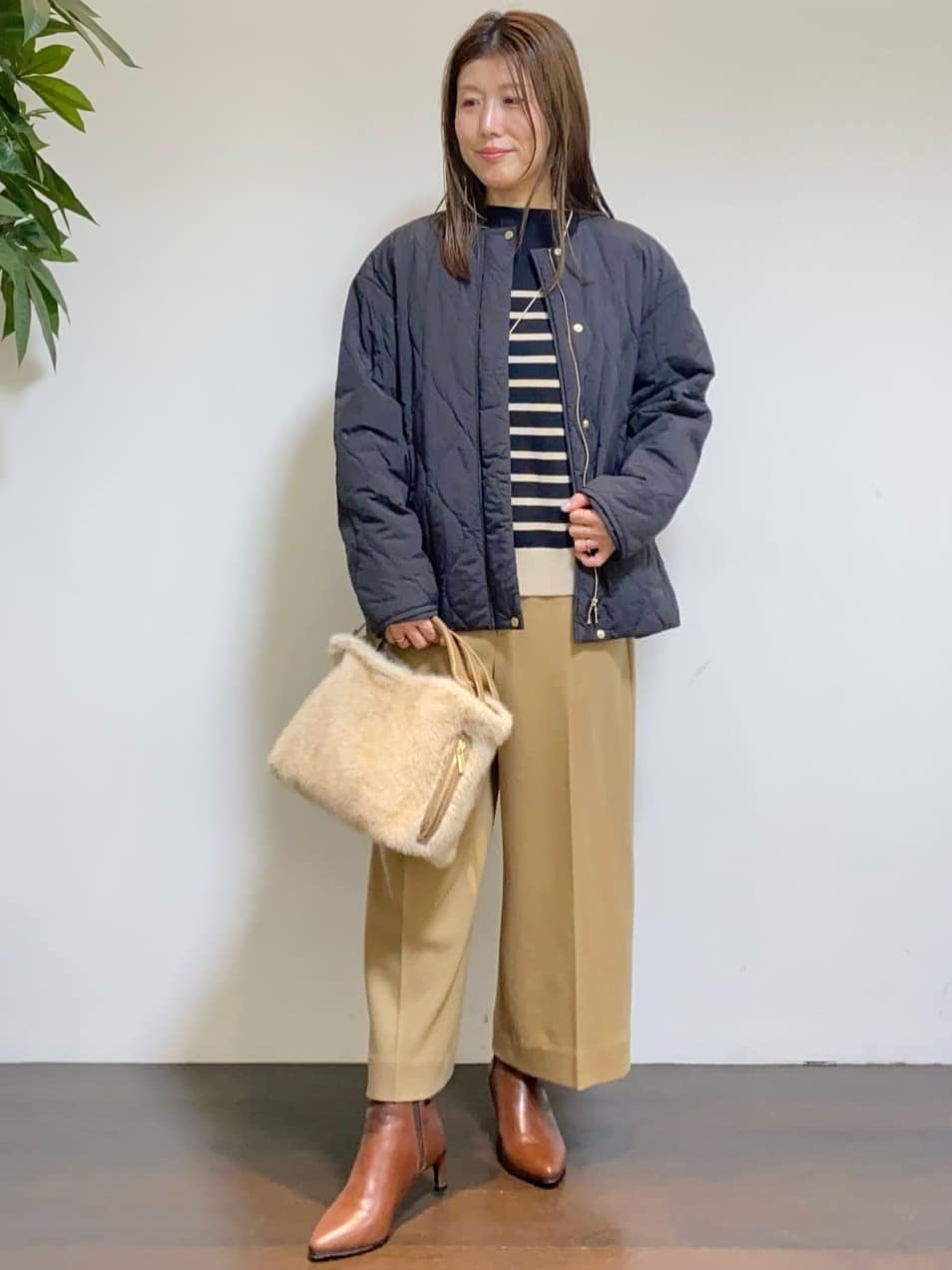 tomoさんの「UNTITLED｜【洗える】モックネックミラノリブニット」を使ったコーディネート