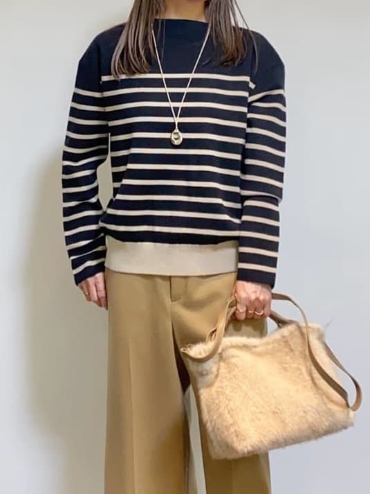tomoさんの「UNTITLED｜【洗える】モックネックミラノリブニット」を使ったコーディネート