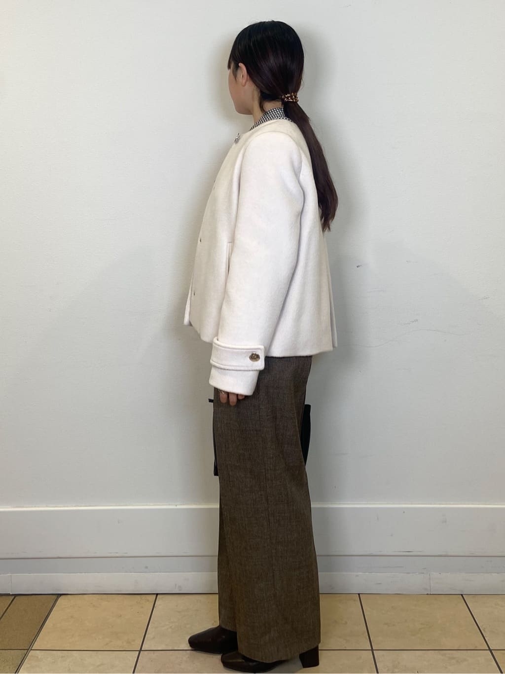 kimiさんの「index｜アシンメトリーレイヤードボウタイブラウス【洗濯機OK／イージーアイロン／防シワ】《XS～3L》」を使ったコーディネート