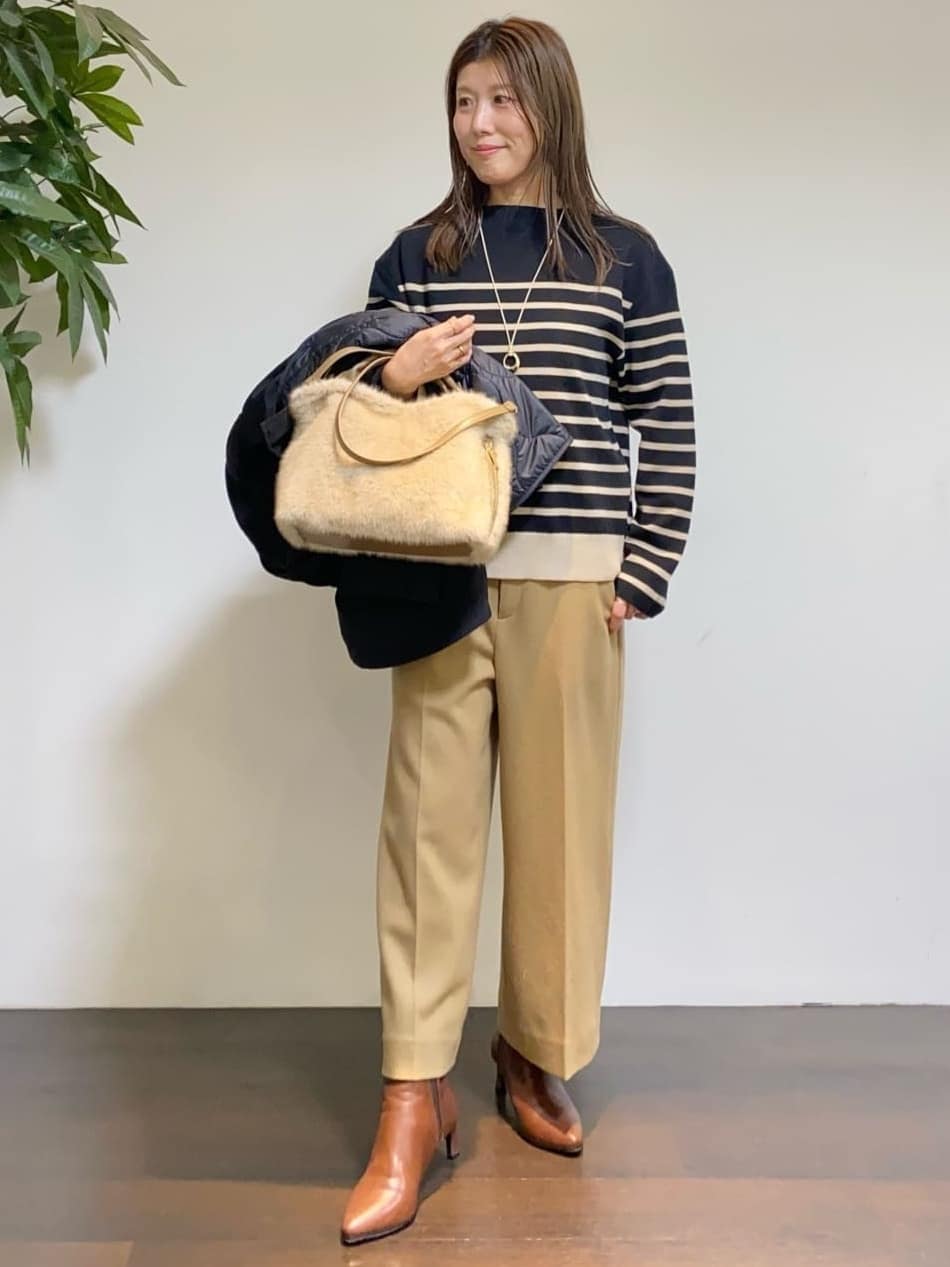 tomoさんの「UNTITLED｜【洗える】モックネックミラノリブニット」を使ったコーディネート