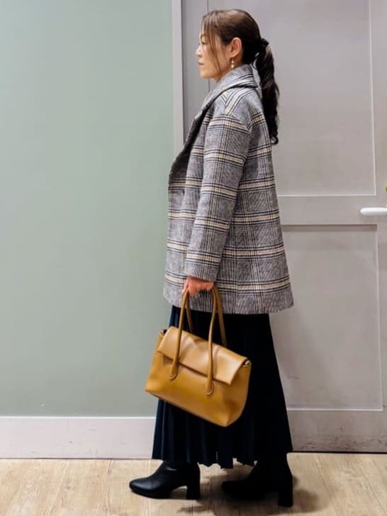 Komi☆さんの「grove｜ふんわりまとう、オーバーサイズテーラーコート」を使ったコーディネート